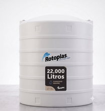 Cargar imagen en el visor de la galería, Tanque de agua Rotoplas 22,000 L blanco estándar, vista de producto | FH Ferreterías