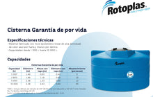 Cargar imagen en el visor de la galería, Cisterna Rotoplas 10000L / Con Equipo - FH Ferreterías