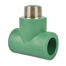 Cargar imagen en el visor de la galería, TEE CON ROSCA CENTRAL MACHO 25 x 1/2-tuboplus-200173 - FH Ferreterías