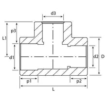 Cargar imagen en el visor de la galería, TEE REDUCIDA EXTREMA 25 x 20 x 20 mm-tuboplus-200198 - FH Ferreterías