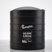 Cargar imagen en el visor de la galería, Tanque de agua Rotoplas 10,000 L negro estándar, vista de producto | FH Ferreterías
