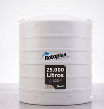 Cargar imagen en el visor de la galería, Tanque de agua Rotoplas 25000 L blanco estándar, vista de producto | FH Ferreterías

