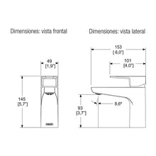 Cargar imagen en el visor de la galería, Monomando Para Lavabo Helvex Pia-100 Acabado Cromo - FH Ferreterías
